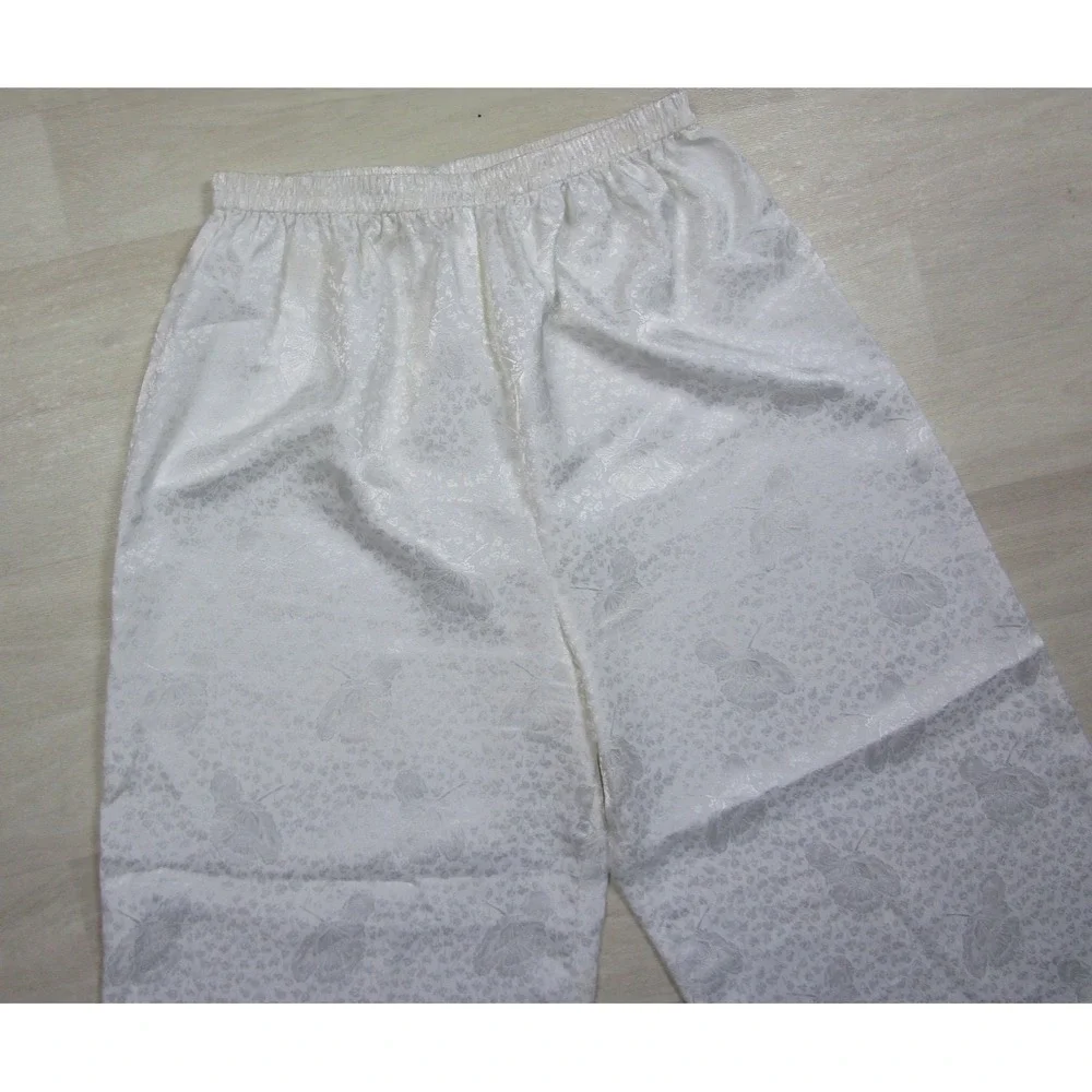Vintage 80s Victoria's Secret Gold Label Pajama Set Size (M)‎ Wide Leg Bridal
